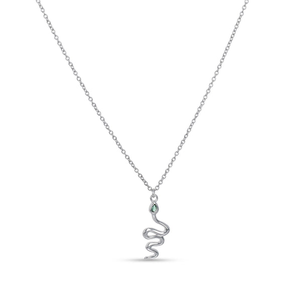 Emerald Snake Necklace
