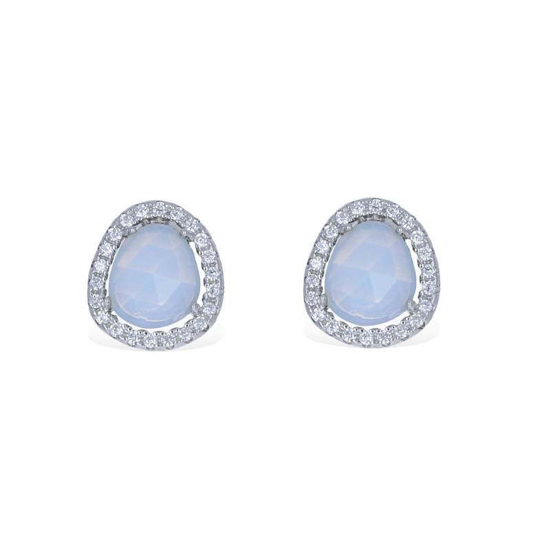 Free Form Opal Stud Earrings
