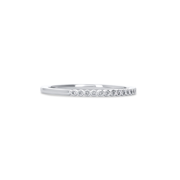Minimalist Bezel Set Diamond Ring