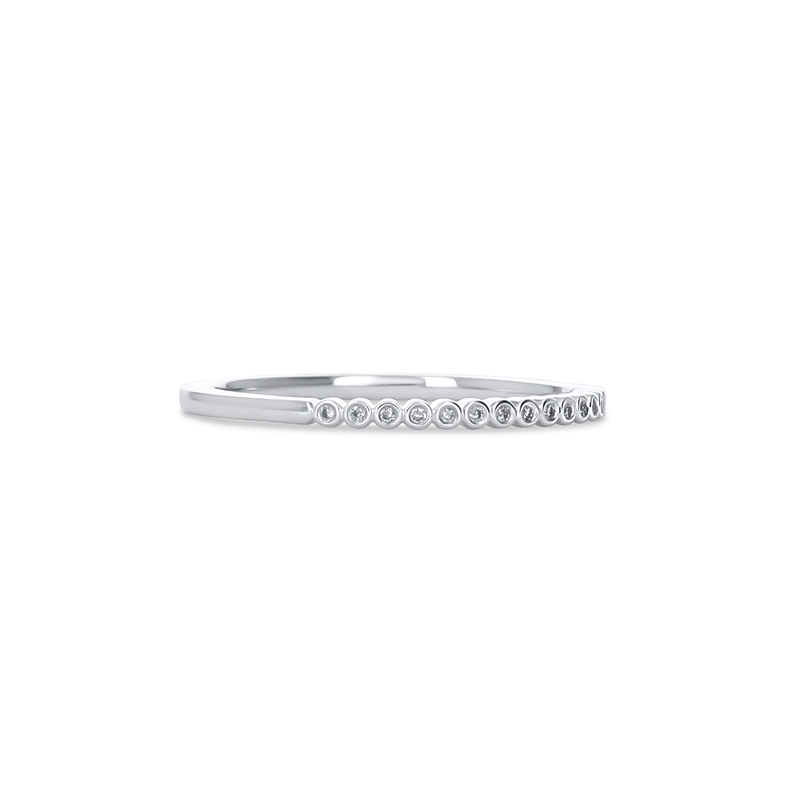 Minimalist Bezel Set Diamond Ring