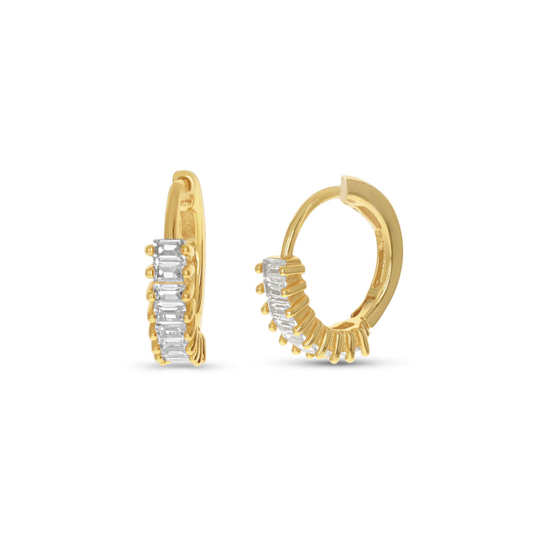 Baguette Huggie Hoops