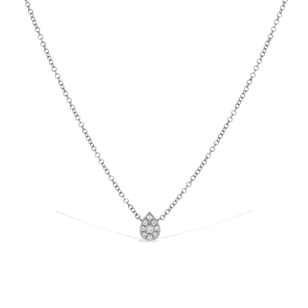 Petite Pear Diamond Choker Necklace
