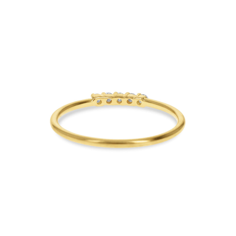 Petite Gold Diamond Ring