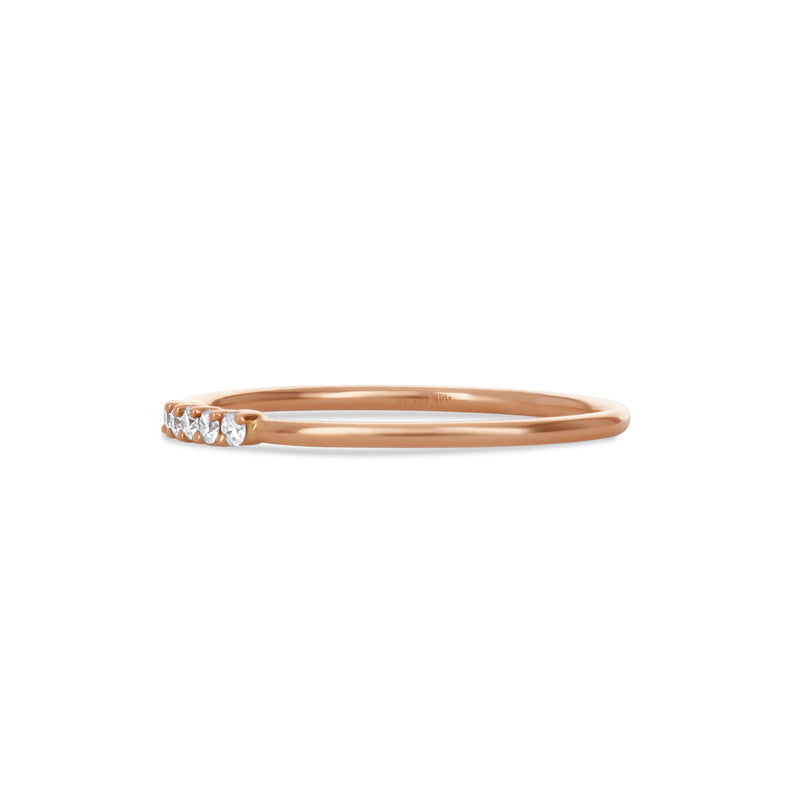Petite Rose Gold Diamond Ring