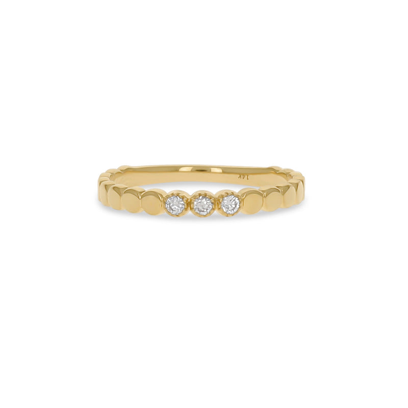 Diamond Modern Circle Ring