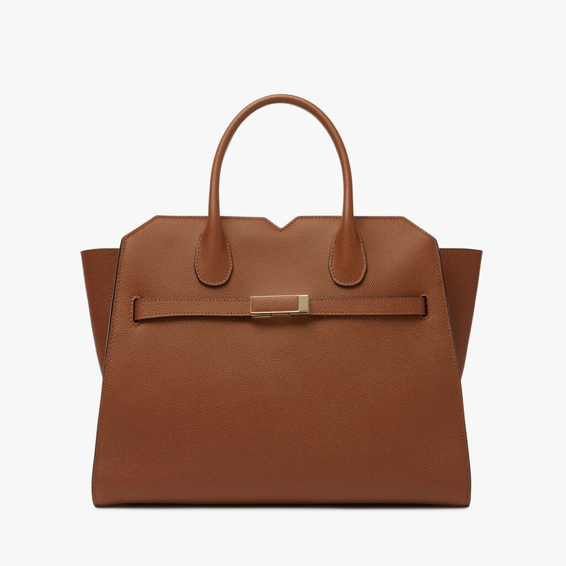 Milano Two Handles Medium Bag Chocolate Brown