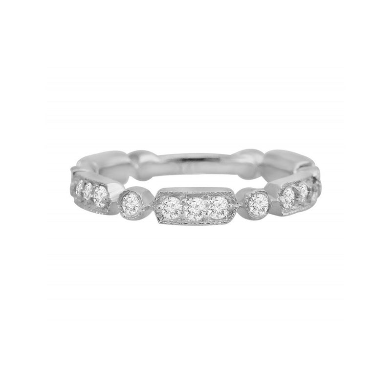Diamond Art Deco White Gold Ring