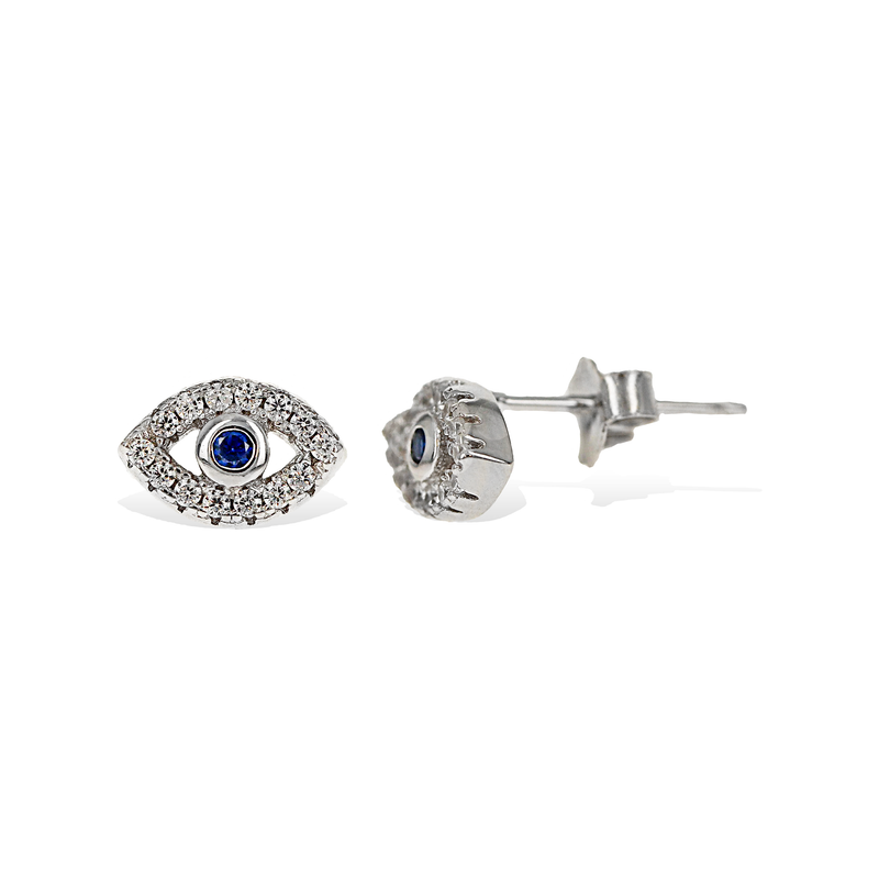 Evil Eye Stud Earrings