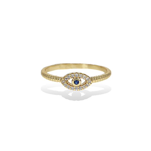 Dainty Evil Eye Ring