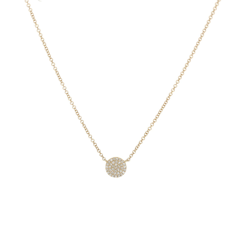 Classic Medium Diamond Disc Necklace