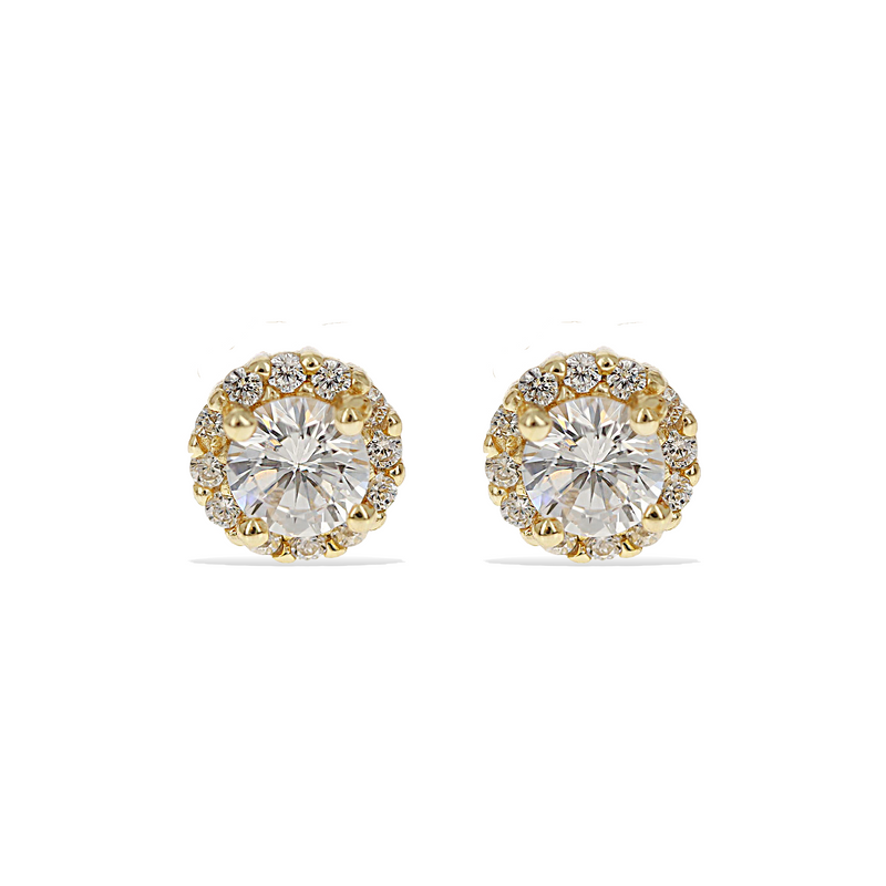 Petite Halo Stud Earrings