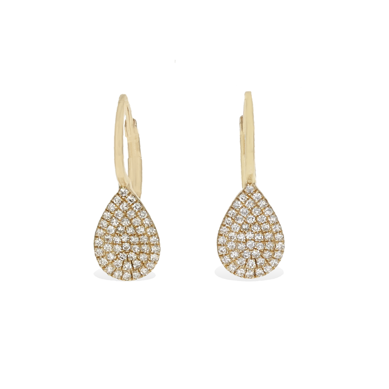 Teardrop Diamond Earrings