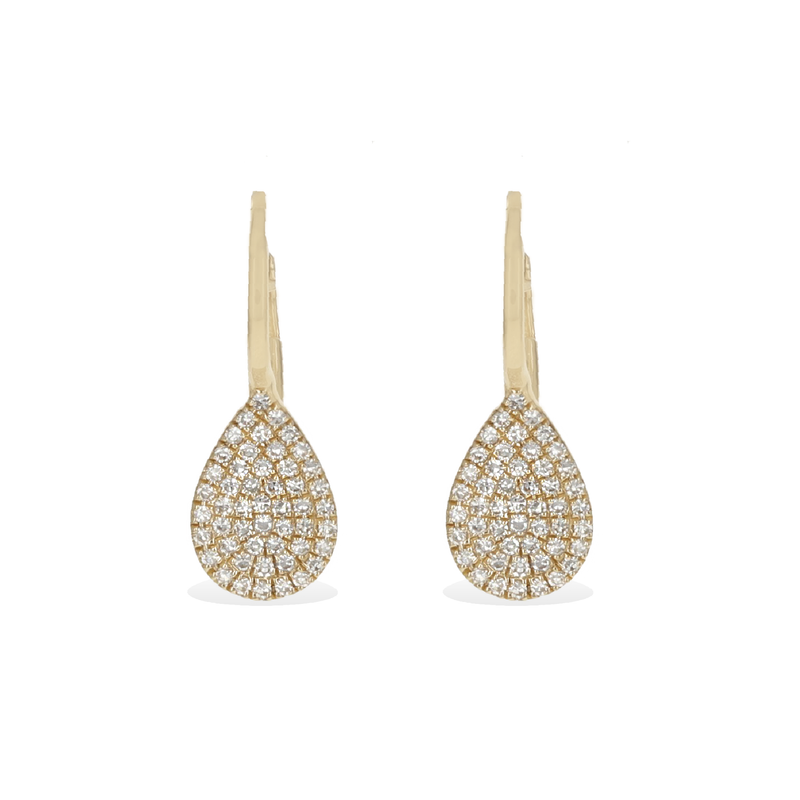 Teardrop Diamond Earrings