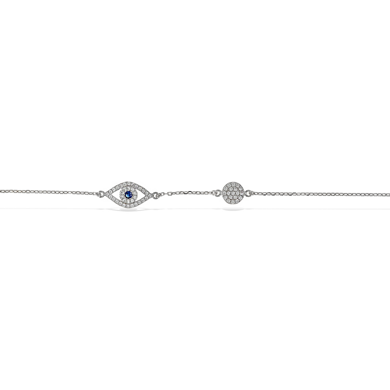 Evil Eye & Disc Bracelet
