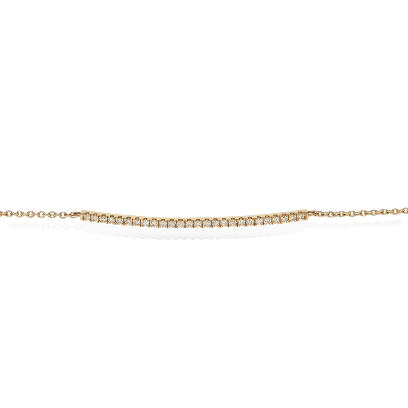 Thin Diamond Bar Bracelet