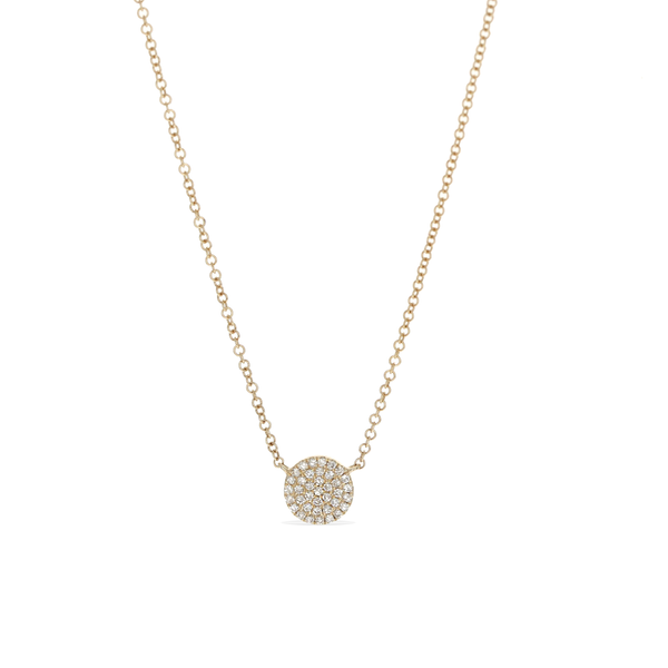 Classic Medium Diamond Disc Necklace