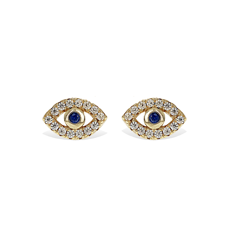 Evil Eye Stud Earrings