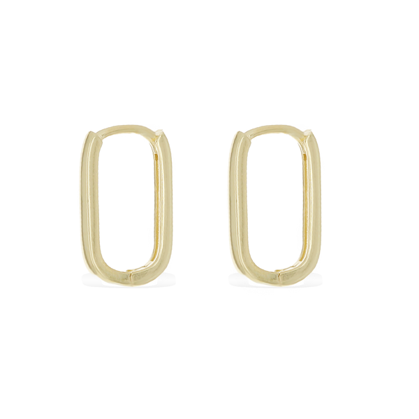 Oval Hoop Earrings