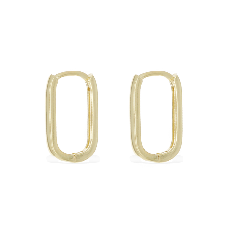 Oval Hoop Earrings