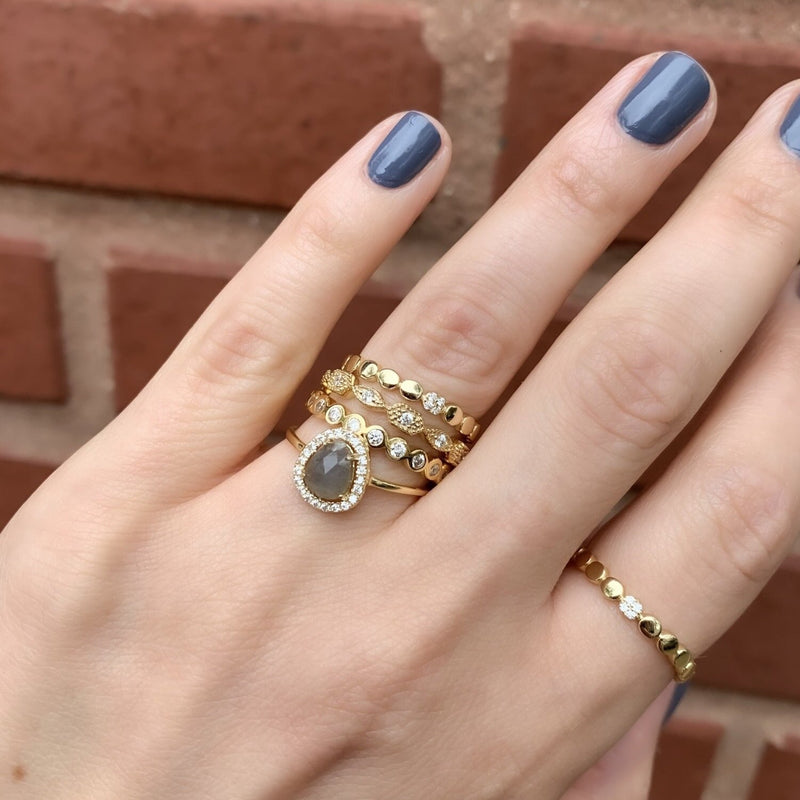 Free Form Labradorite Ring