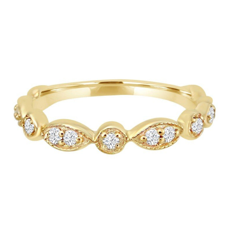 Diamond Gold Marquise Ring
