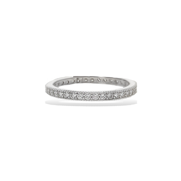 Silver Pave Ring