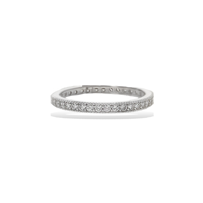 Silver Pave Ring