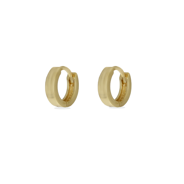 Tiny Plain Huggie Hoop Earrings