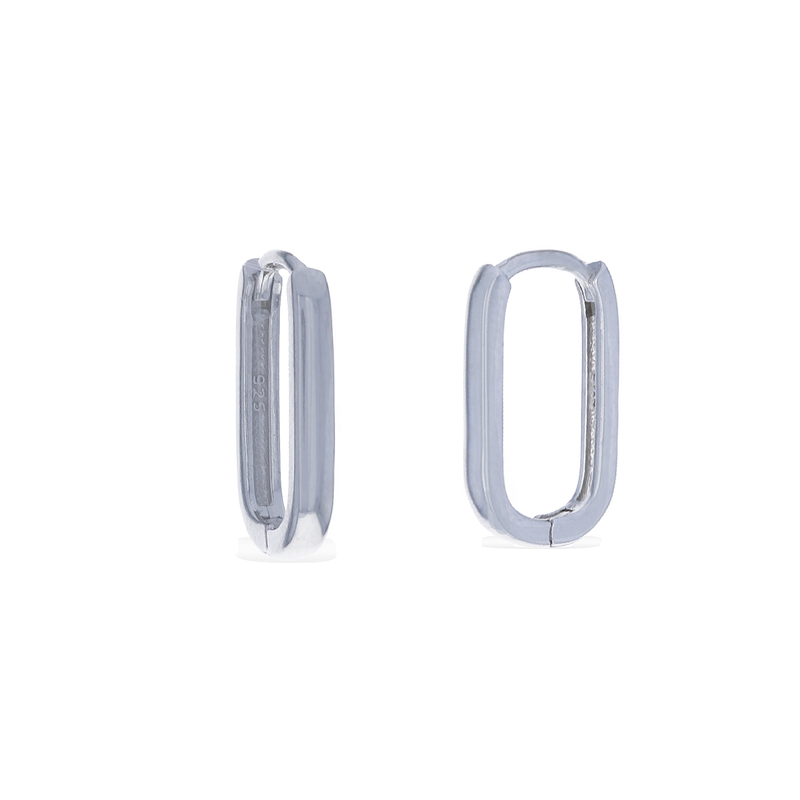 Oval Hoop Earrings