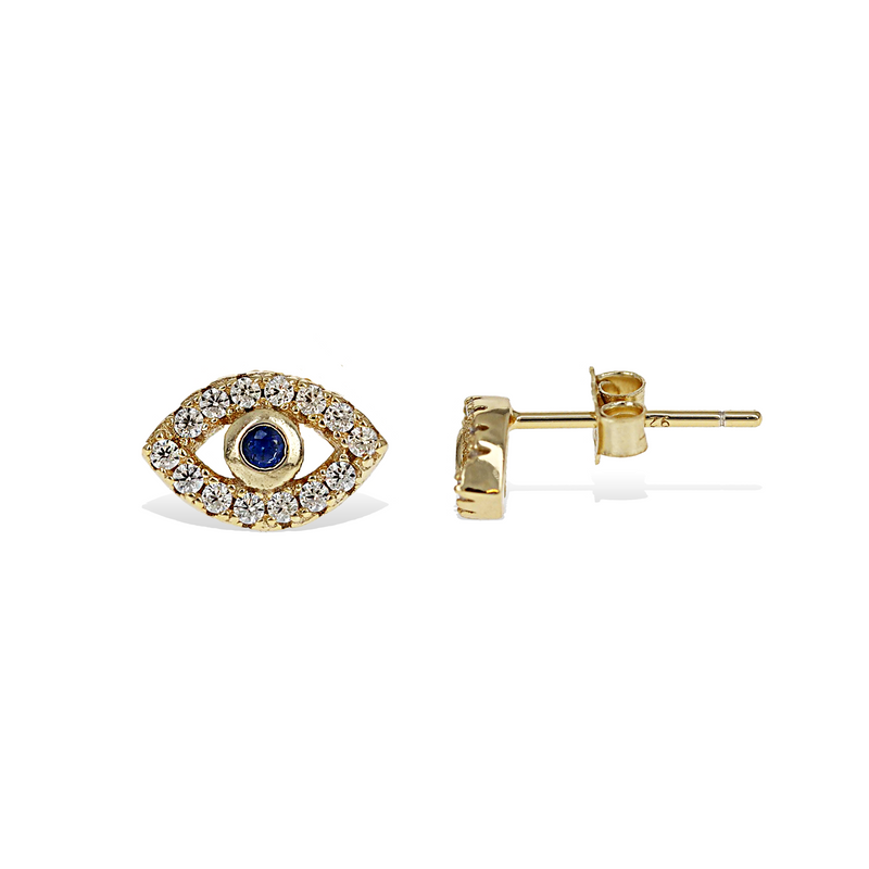Evil Eye Stud Earrings