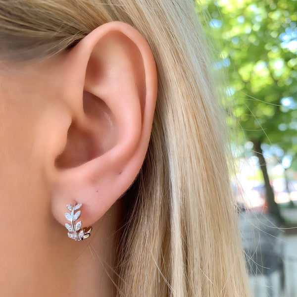 Vine Huggie Hoop Earrings