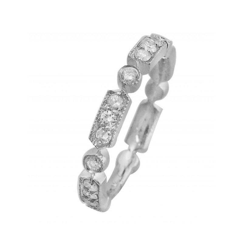 Diamond Art Deco White Gold Ring